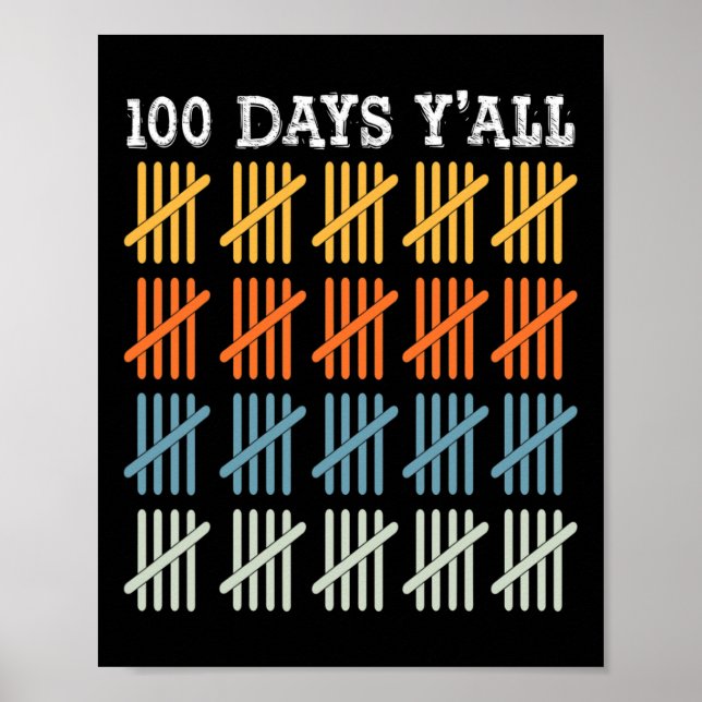 Skolbarnens dagar 100 skoldagar poster (Framsidan)