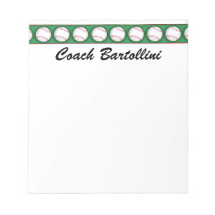Skolbaseball Note Pad - SRF Anteckningsblock