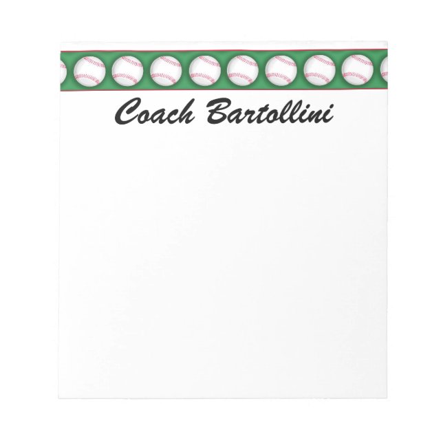 Skolbaseball Note Pad - SRF Anteckningsblock (Framsida)