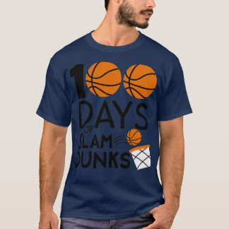 Skolbasketbollens 100 bästa dag 100 dagar t shirt