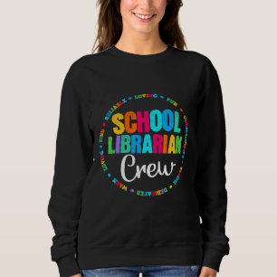 Skolbibliotekarie Regnbåge Colorful Bibliotek Ele T Shirt