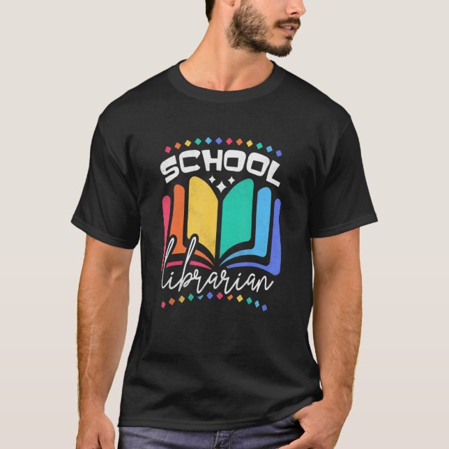 Skolbibliotekarie T Shirt (Framsida)