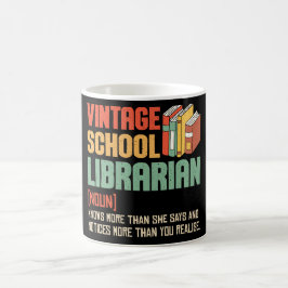Skolbibliotekarie Uttal Roligt Kaffemugg