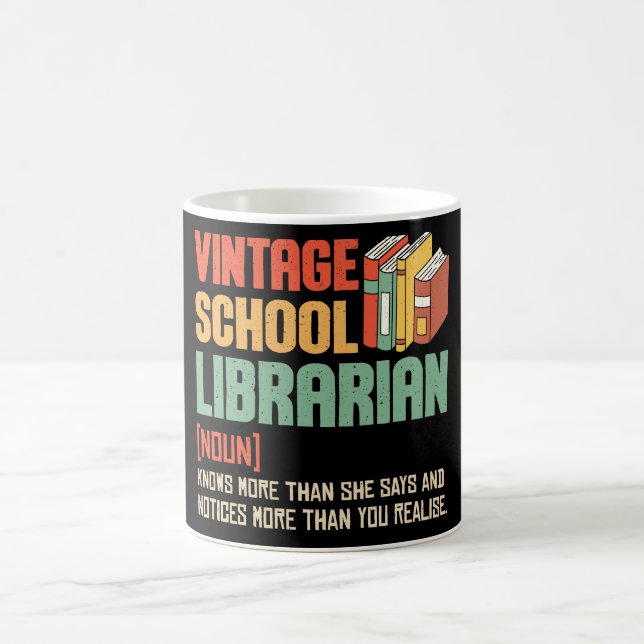Skolbibliotekarie Uttal Roligt Kaffemugg (Center)