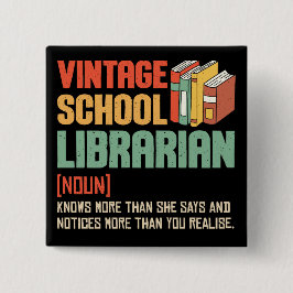 Skolbibliotekarie Uttal Roligt Knapp