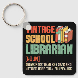 Skolbibliotekarie Uttal Roligt Nyckelring