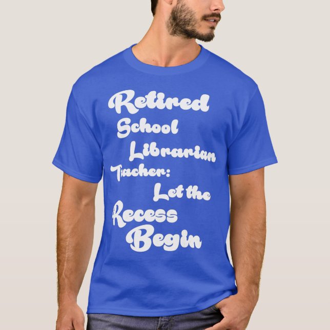 Skolbibliotekarien Pension Gift T Shirt (Framsida)