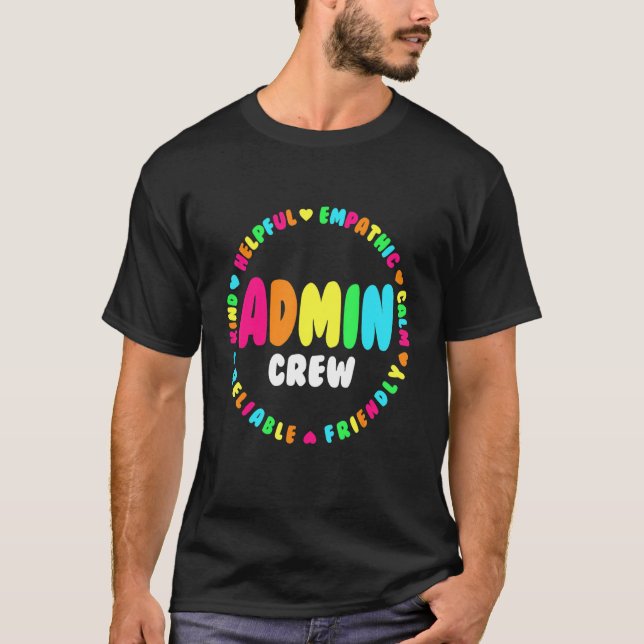 Skolbiträdande rektor administratörssquad Adm T Shirt (Framsida)