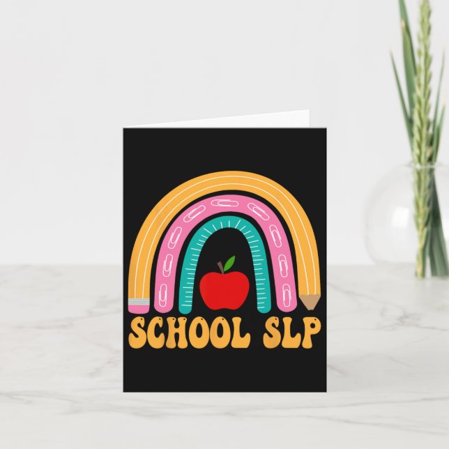 Skolborst, regnbåge, kvinnor Kol till skolprogram Kort (Framsida)