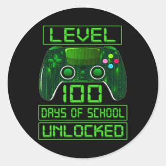 Skolboxens dag 100 dagar då skolan låses upp runt klistermärke