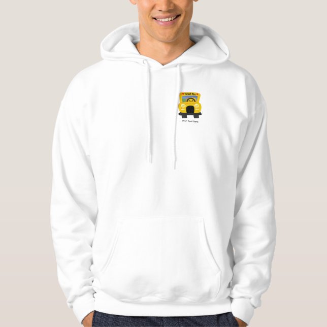Skolbuss 2 (anpassningsbar) sweatshirt (Framsida)