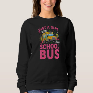 Skolbuss Bara en tjej som älskar skolbuss T Shirt