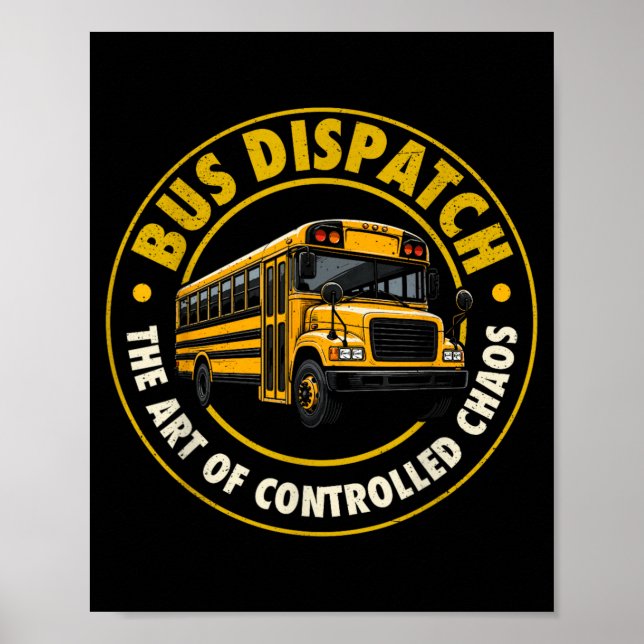 Skolbuss Dispatcher Poster (Framsidan)