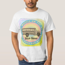 Skolbuss Hjul T-Shirt