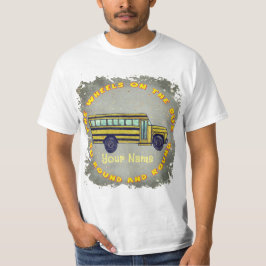 Skolbuss hjul t-shirt