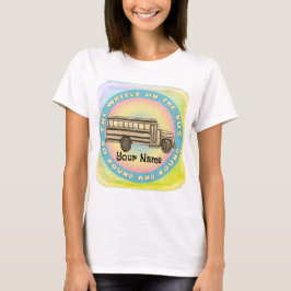 Skolbuss hjul t-shirt