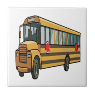 Skolbuss Kakelplatta