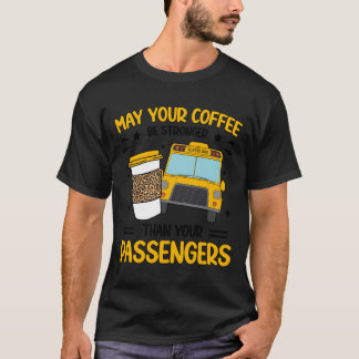 Skolbuss Monitor kaffe Buss Monitor T Shirt