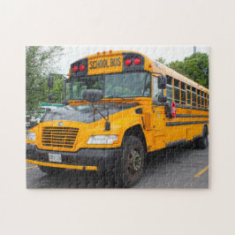 Skolbuss Montreal. Pussel