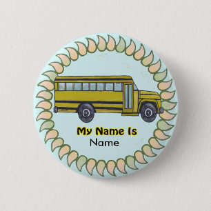 Skolbuss pin-knapp knapp