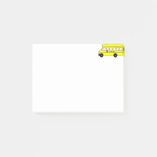 Skolbuss Post-it Block (Framsida)