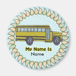 Skolbuss specialbeställd magnet