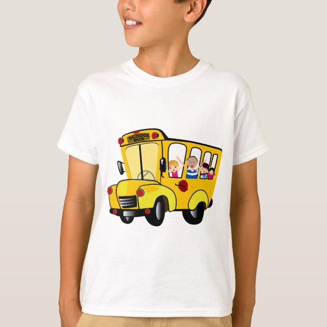 Skolbuss T Shirt (Framsida)