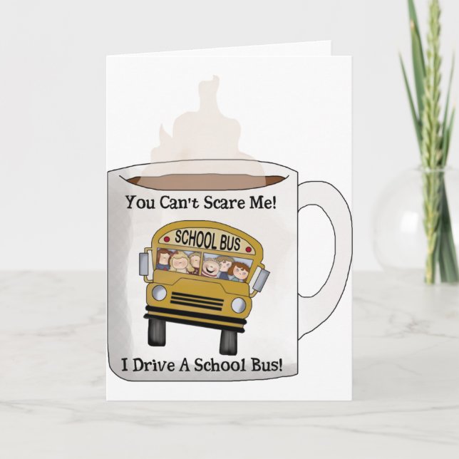 Skolbusschaufför Helgkort (Framsida)