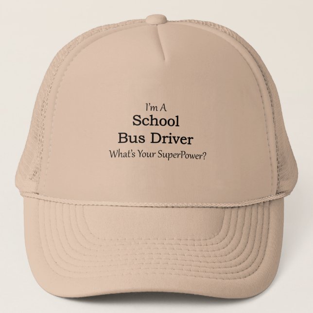Skolbusschaufför Keps (Framsida)