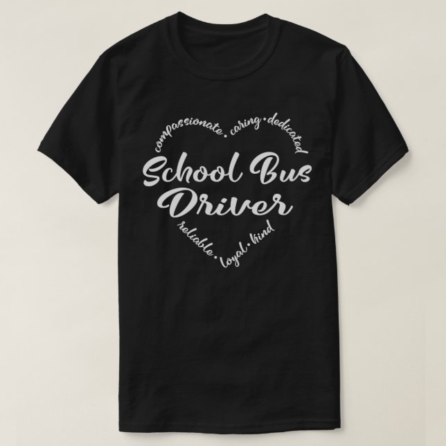 Skolbusschaufförskolan buss back to school t shirt (Design framsida)