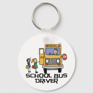 SkolbusschaufförT-tröja och Gifts. Nyckelring