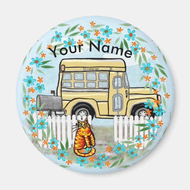 Skolbussdag Magnet (Framsidan)