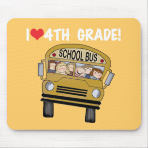 Skolbussen älskar jag den 4th klassen musmatta