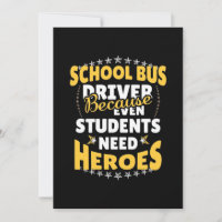 Skolbussförare eftersom elever behöver hjältar