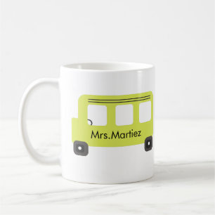 Skolbussförare Gul buss lärare Kaffemugg