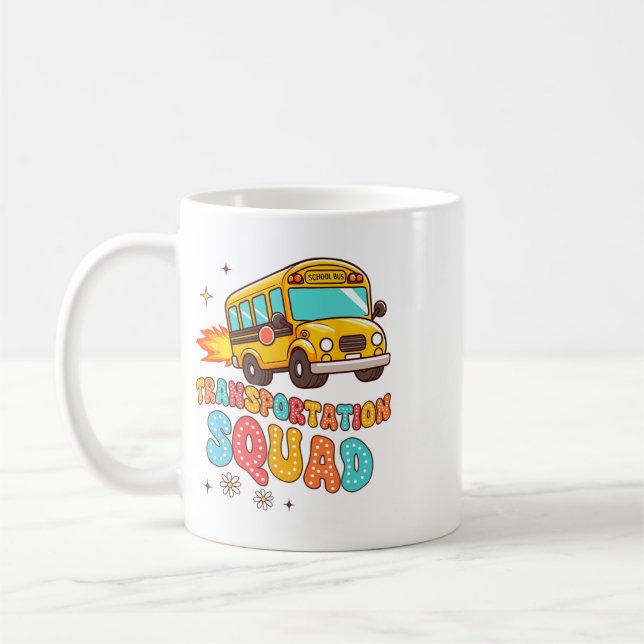 Skolbussförare Liv Gul buss Transport S Kaffemugg (Vänster)