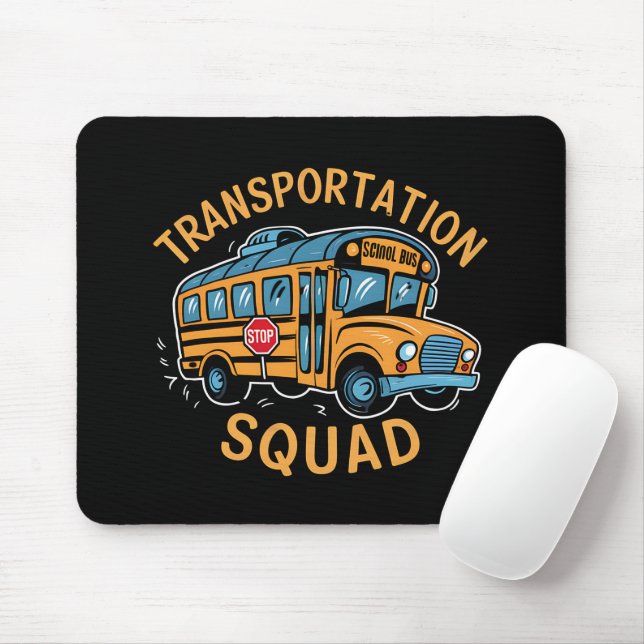 Skolbussförare Transportenhet Musmatta (Med mus)