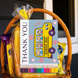 Skolbusskort Från barnets eller familjens namn Tack Kort