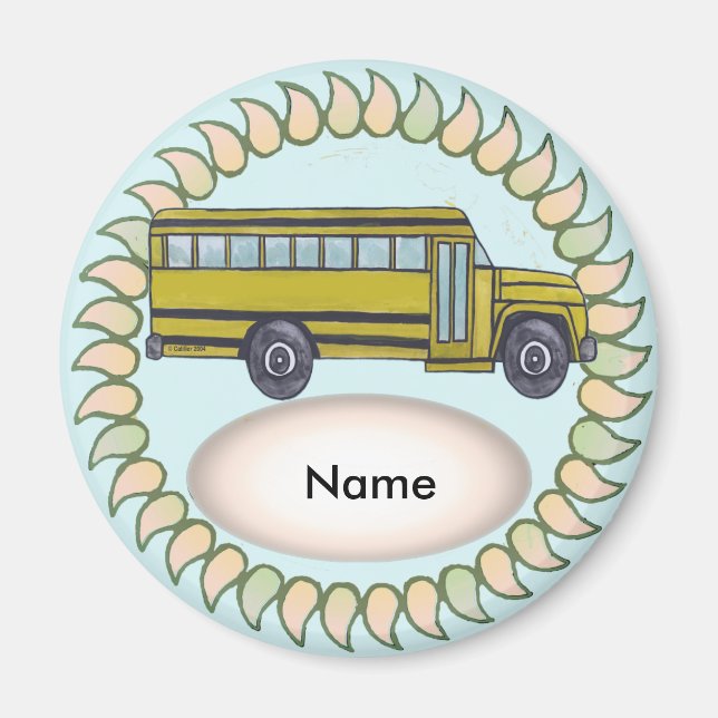 Skolbussmagnet Magnet (Framsidan)