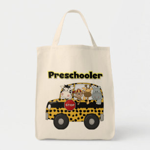 SkolbussPreschoolerTshirts och gåvor Tygkasse