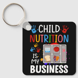 Skolcafeteria Worker Lunch Dam Food Tray Child Nyckelring