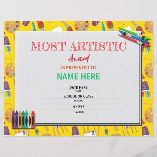 Skolcertifikat (Framsida)