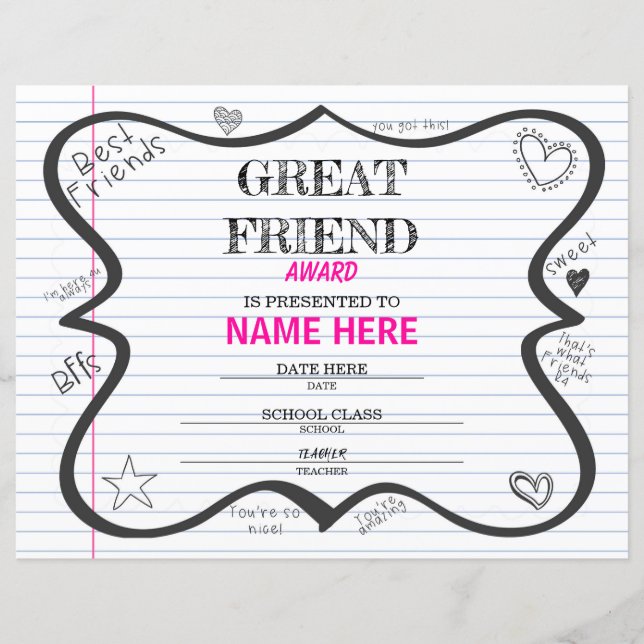 Skolcertifikat (Framsida)