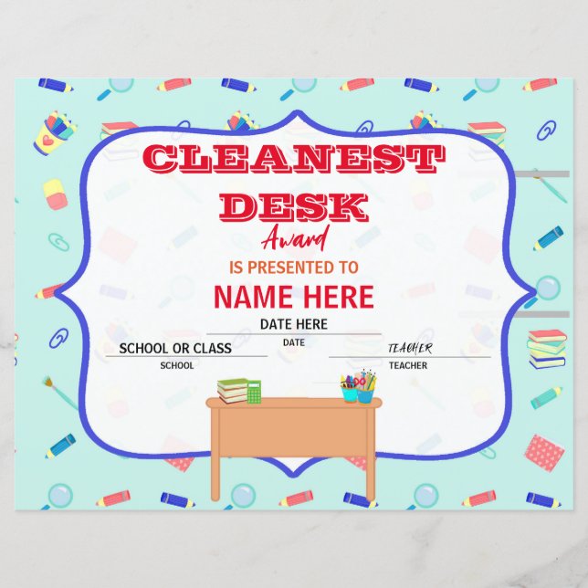 Skolcertifikat (Framsida)