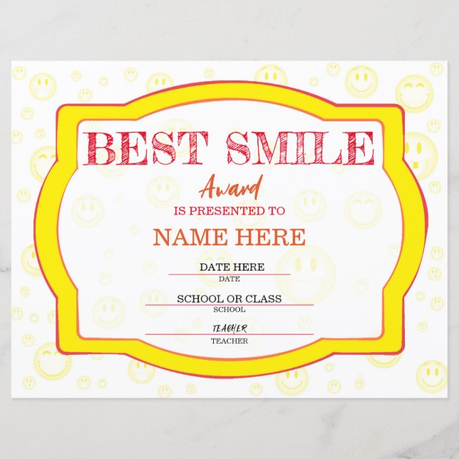 Skolcertifikat (Framsida)