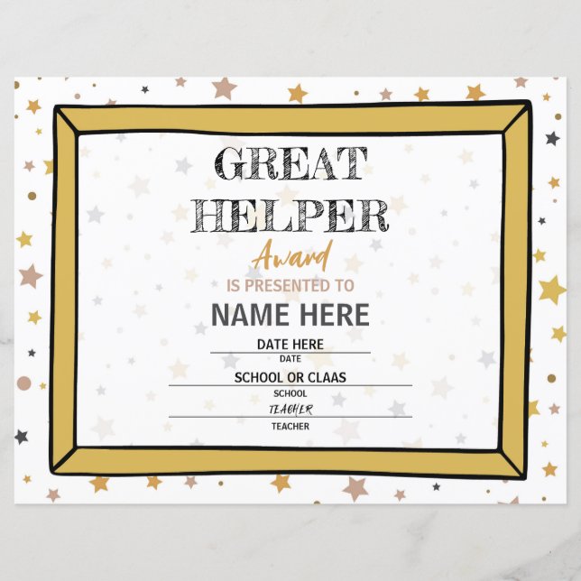 Skolcertifikat (Framsida)