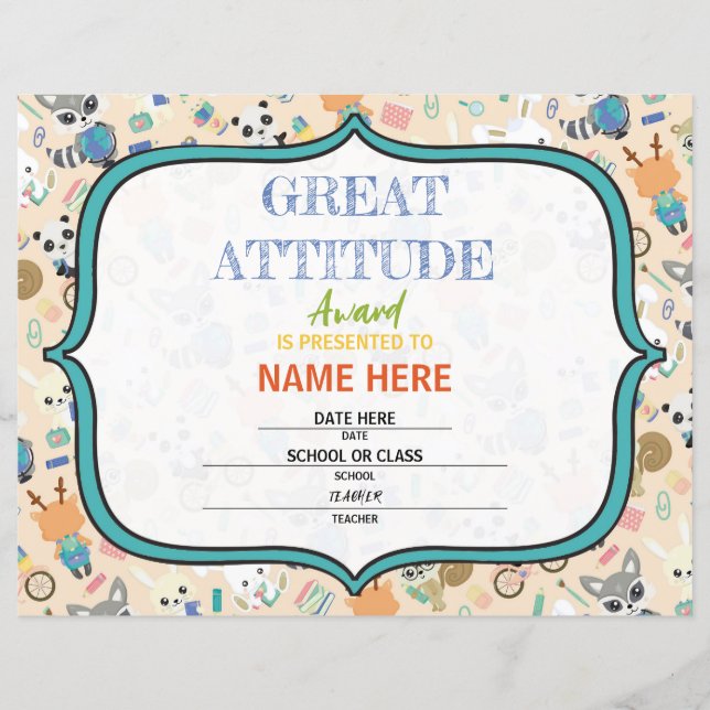 Skolcertifikat (Framsida)