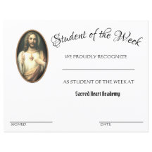 Skolcertifikat för katolsk Achievement Award