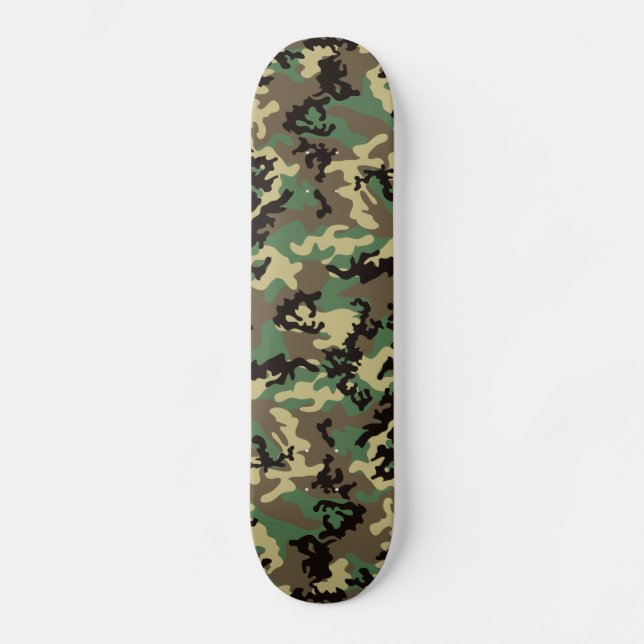 Sköld camouflage skateboard (Framsida)