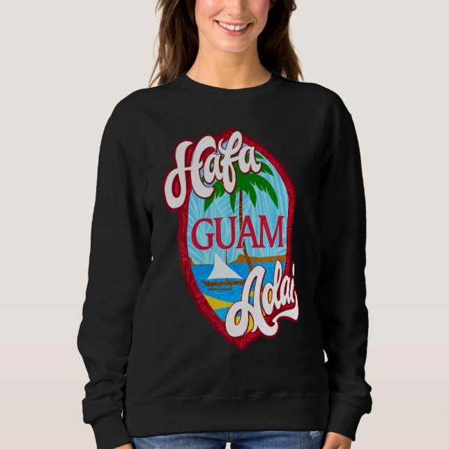 Sköld Hafa Adai Guam T Shirt (Framsida)